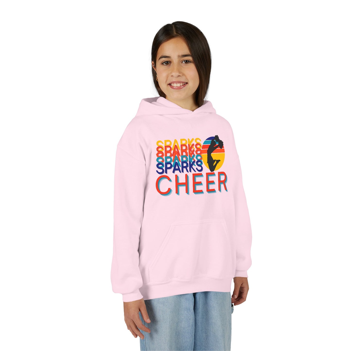 Personalized Youth Cheer Hoodie – Custom Cheer Name Sweatshirt