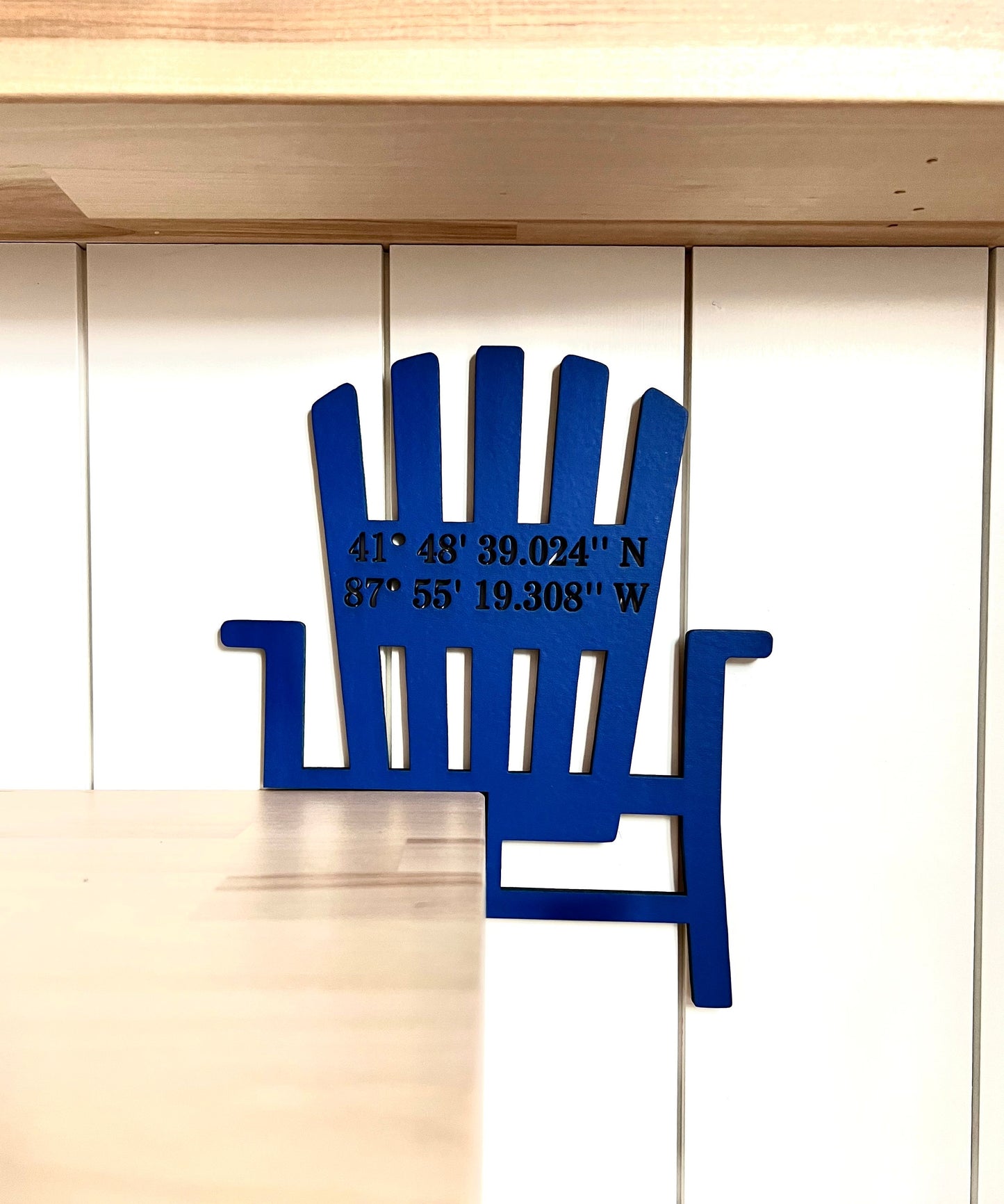 Personalized Adirondack Chair Sign | Lake House Decor | Custom Welcome Corner Sign