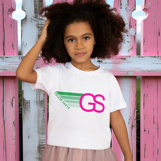 Retro Girl Scout Troop Shirt | Personalized Troop Number T-Shirt | Camp Shirt for Girls