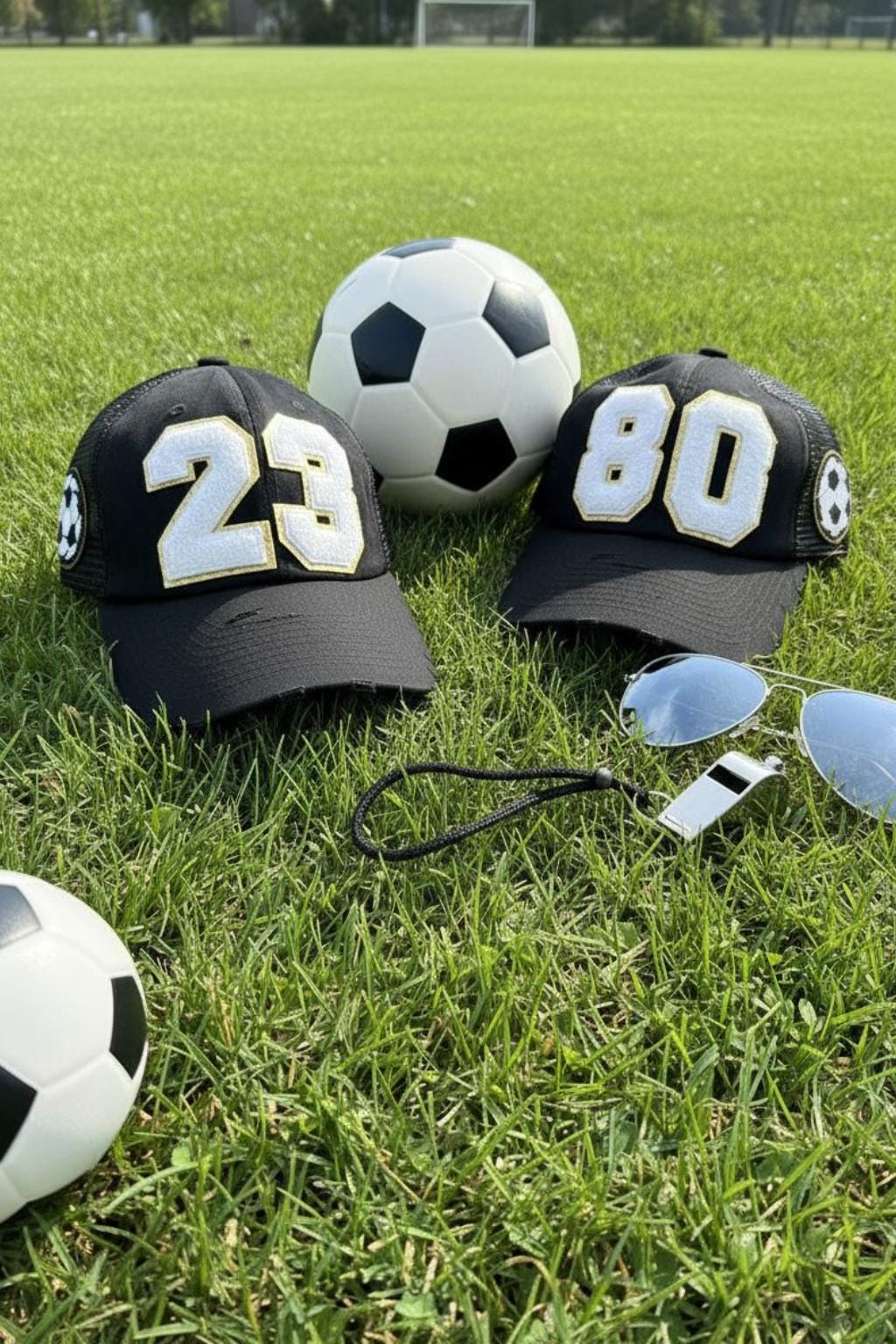 Custom Soccer Mom Trucker Hat with Number Patch