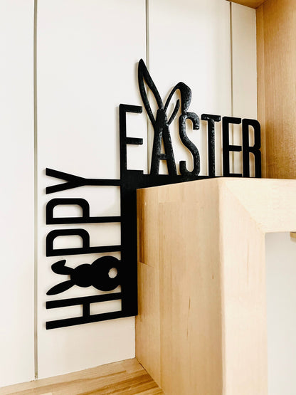 Happy Easter Sign, Happy Easter Door Corner Decor, Easter Bunny Sign, Easter Egg Sign, Happy Easter Sign, Bunny Ear decorations