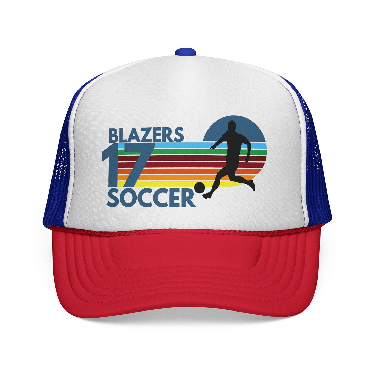 Custom Retro Soccer Mom Trucker Hat – Personalized Team Number Cap