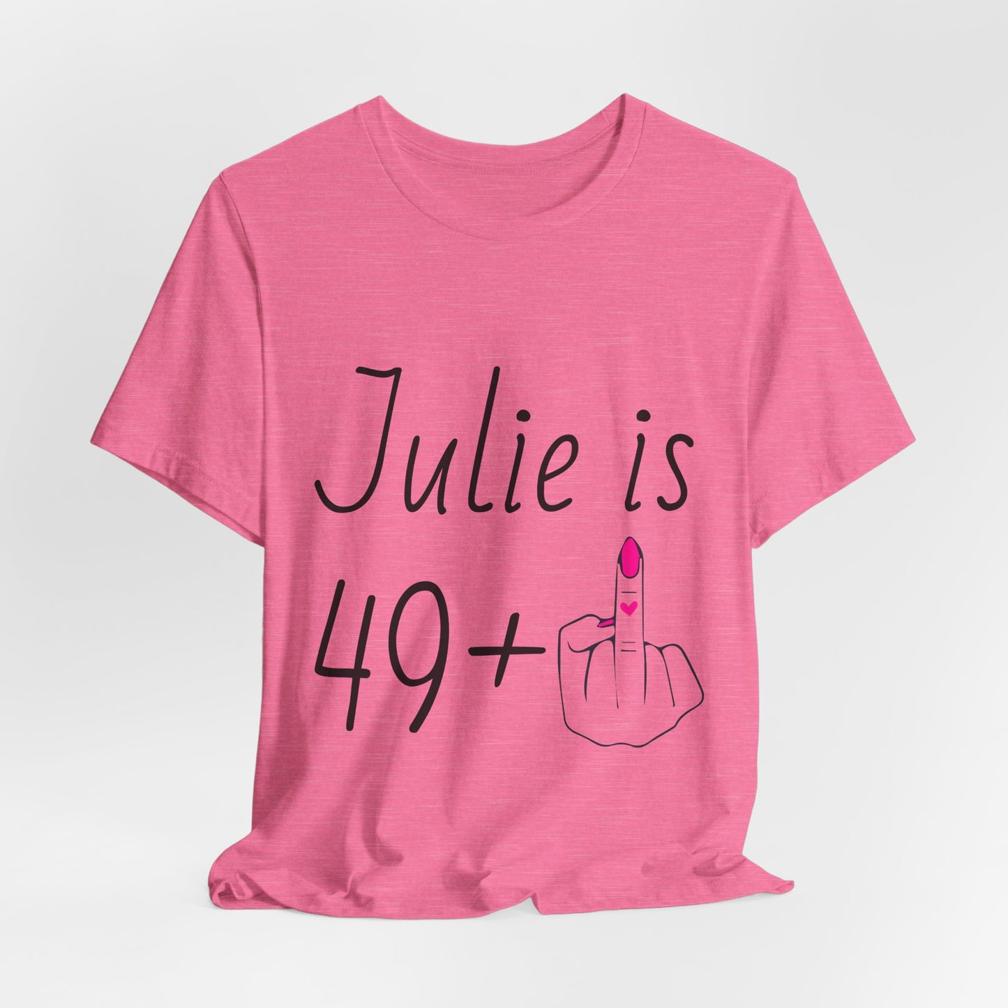 Personalized 49 + Middle Finger Shirt – Funny 50th Birthday Tee