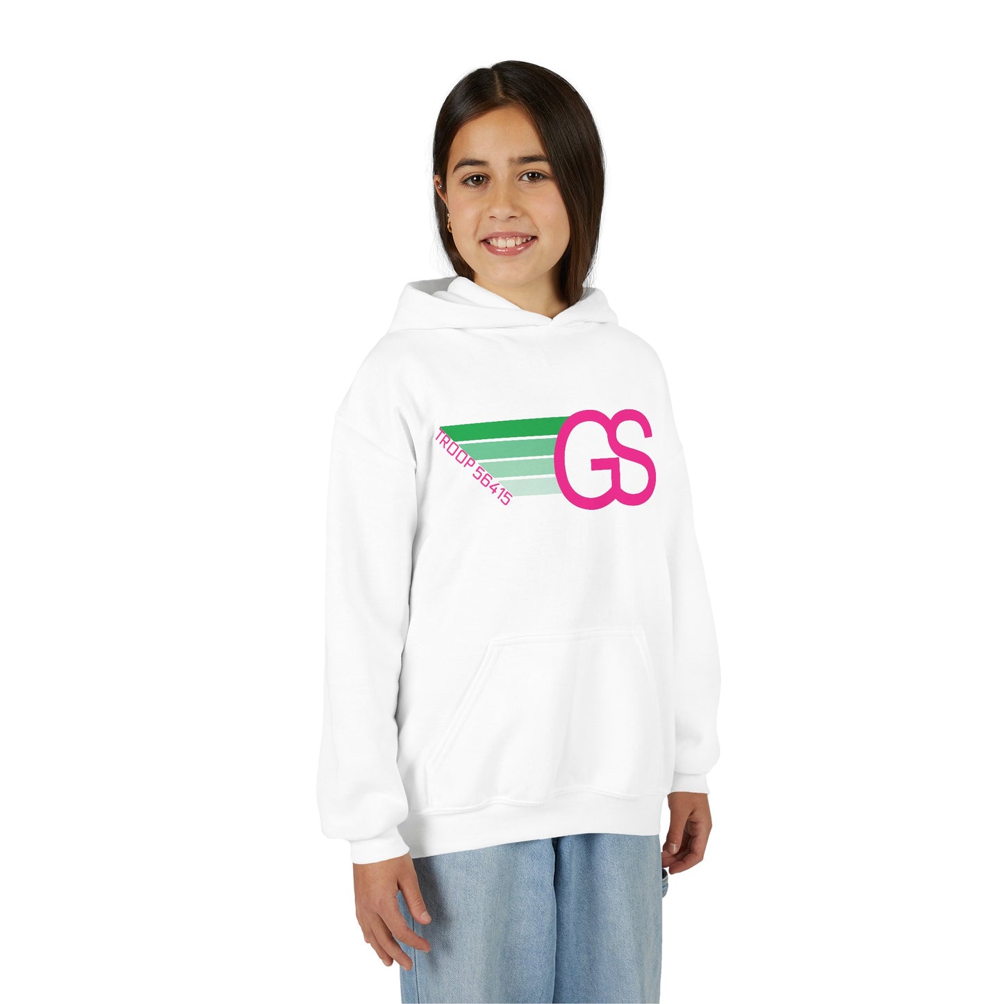 Personalized Girl Scout Hoodie – Retro Troop Sweatshirt with Name or Number
