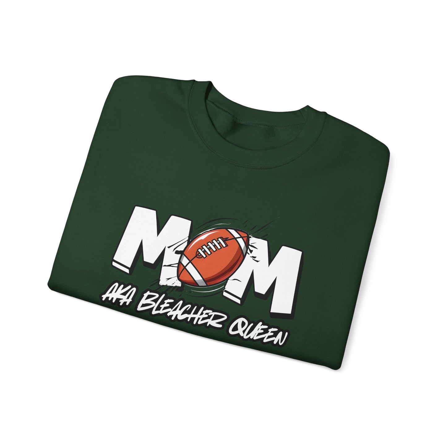 Football Mom Bleacher Queen Sweatshirt – Custom Name & Number Sweatshirt