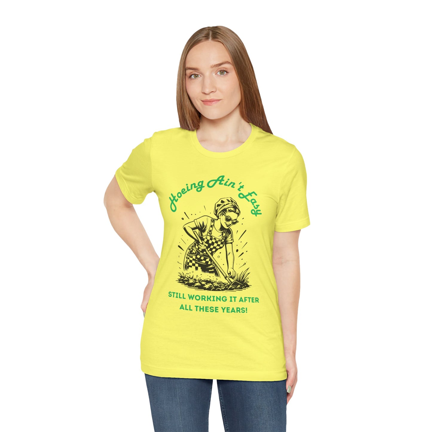 Hoeing Ain’t Easy Shirt – Funny Gardening T-Shirt for Plant Lovers