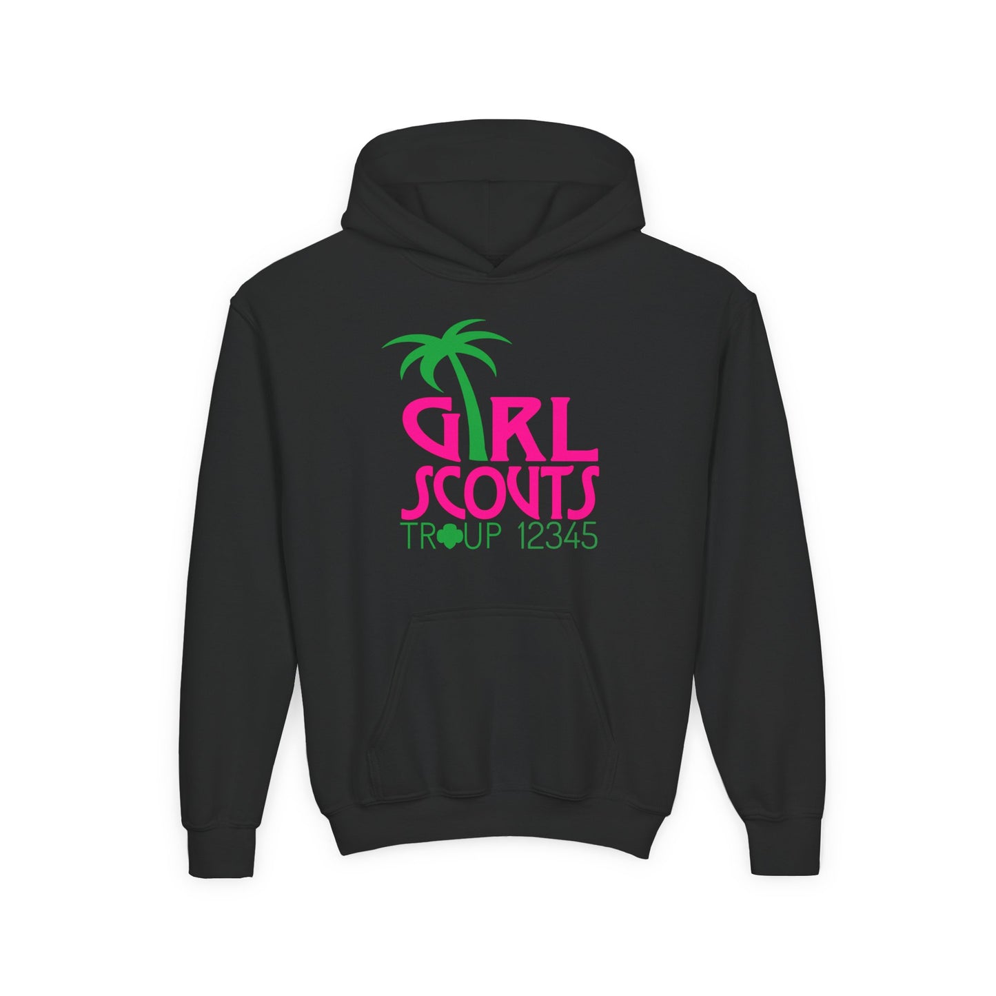 Personalized Girl Scout Hoodie | Custom Troop Number Sweatshirt for Girls