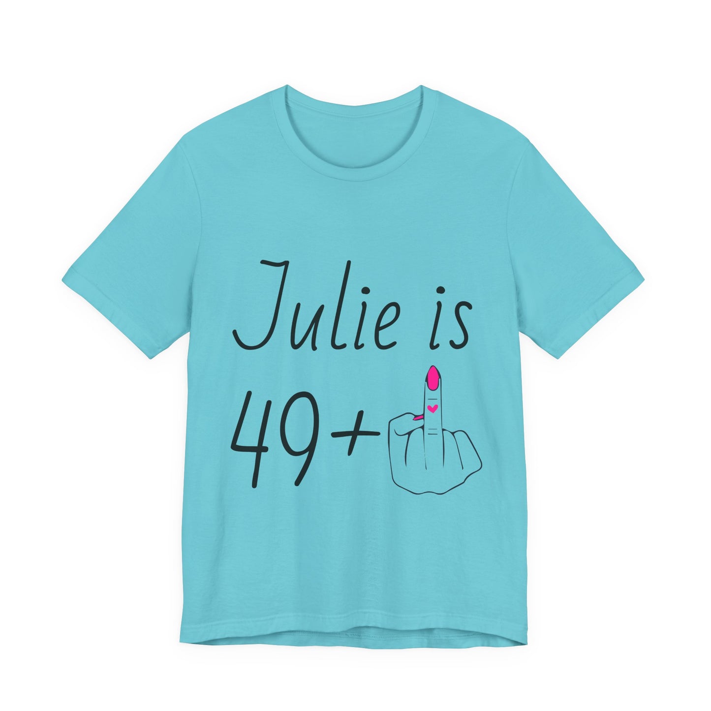 Personalized 49 + Middle Finger Shirt – Funny 50th Birthday Tee