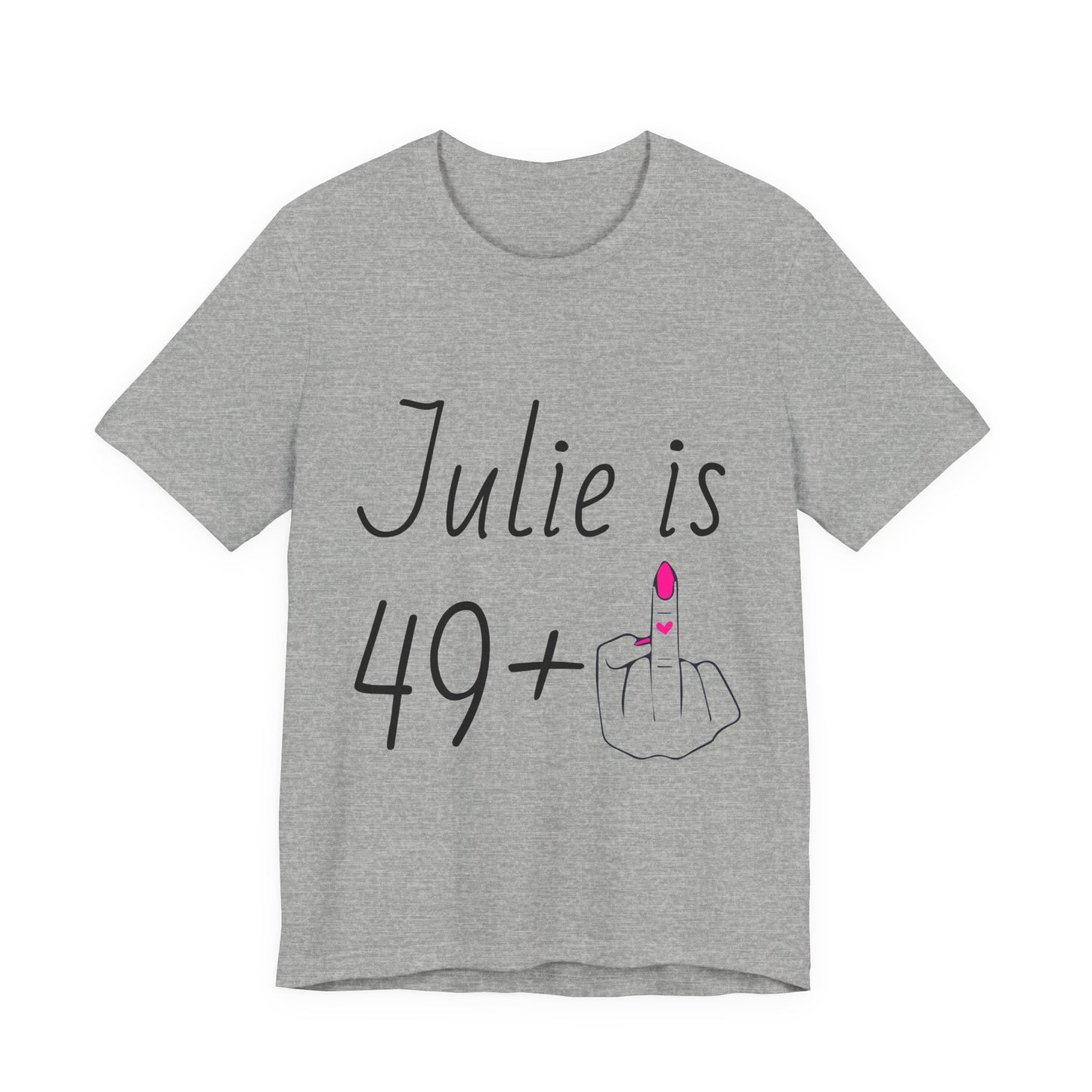 Personalized 49 + Middle Finger Shirt – Funny 50th Birthday Tee