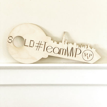 Custom Realtor Sold Sign | Real Estate Closing Photo Prop | Personalized Business Sign