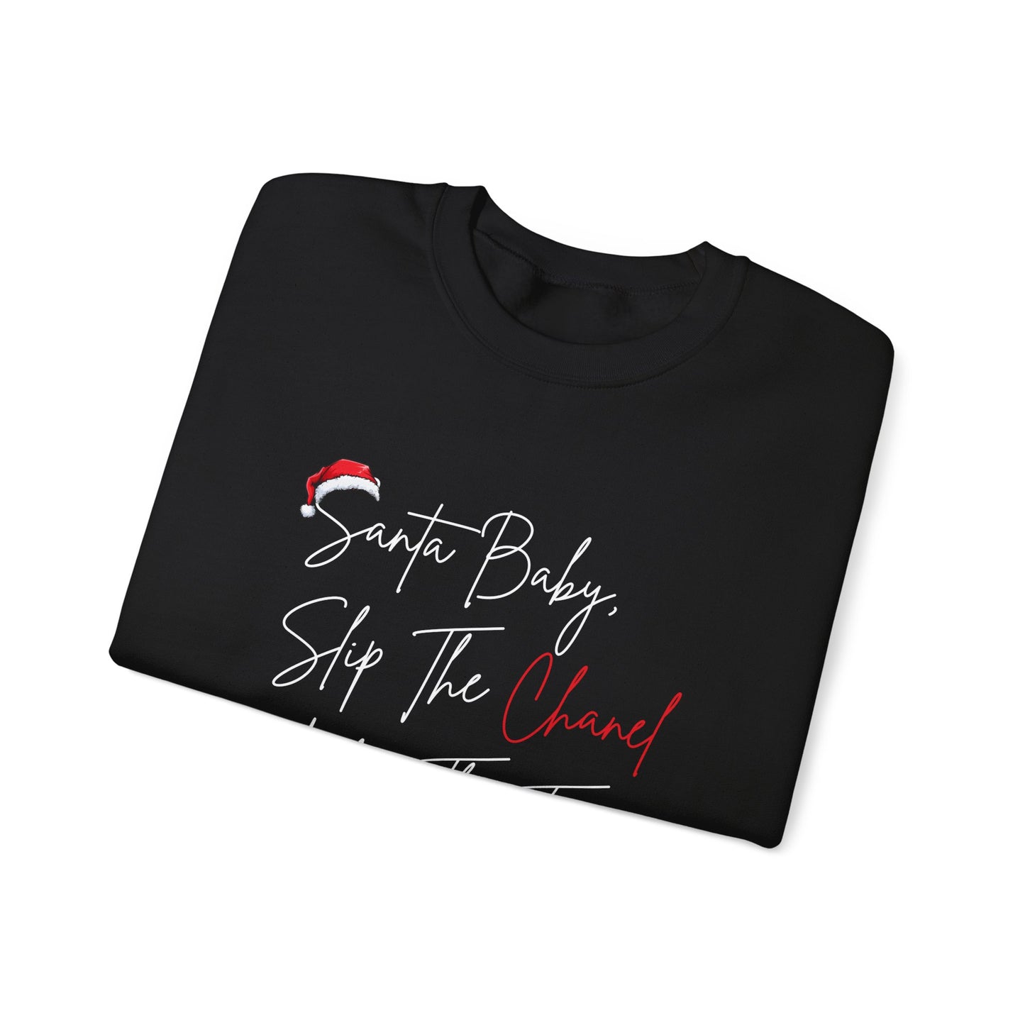 Santa Baby Chanel Sweatshirt | Funny Christmas Crewneck | Cute Holiday Gift for Her
