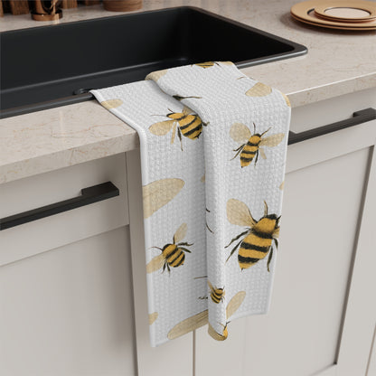 Bee Kitchen Towel – Cute Microfiber Tea Towel for Kitchen Decor