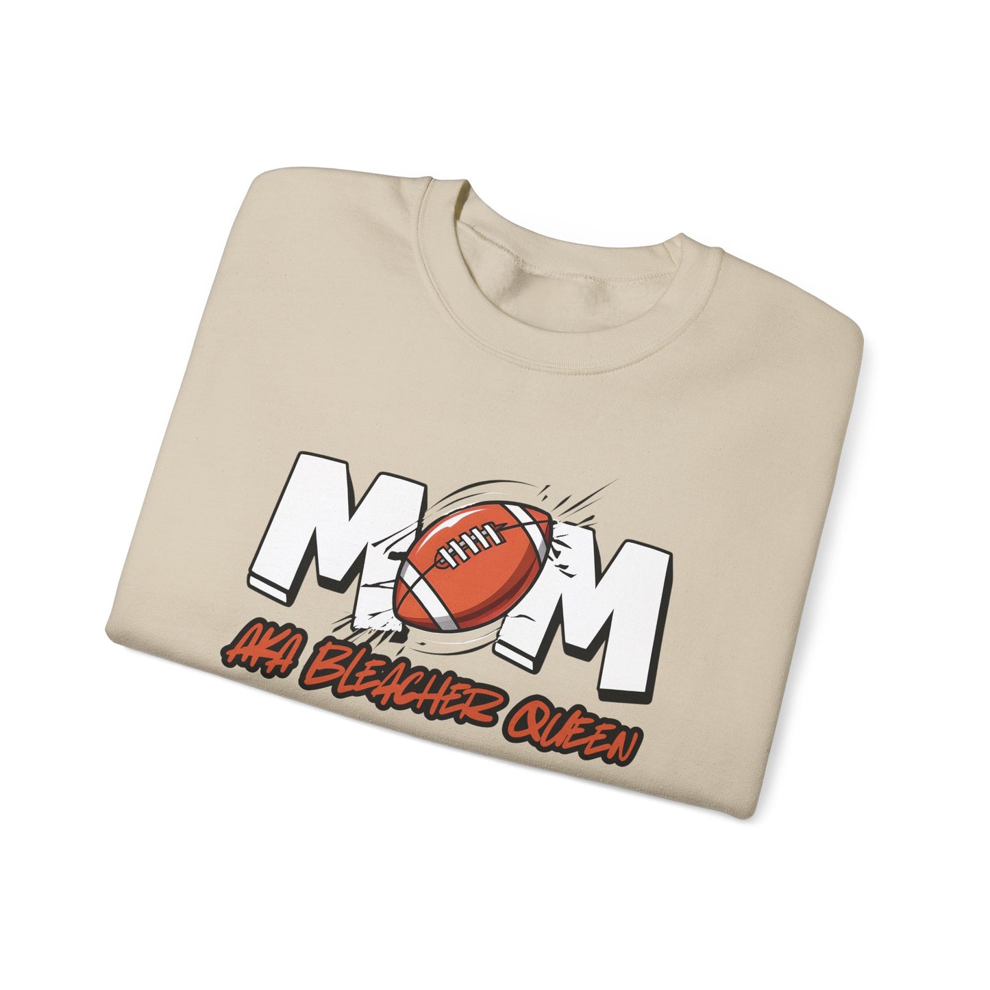 Football Mom Bleacher Queen Sweatshirt – Custom Name & Number Sweatshirt