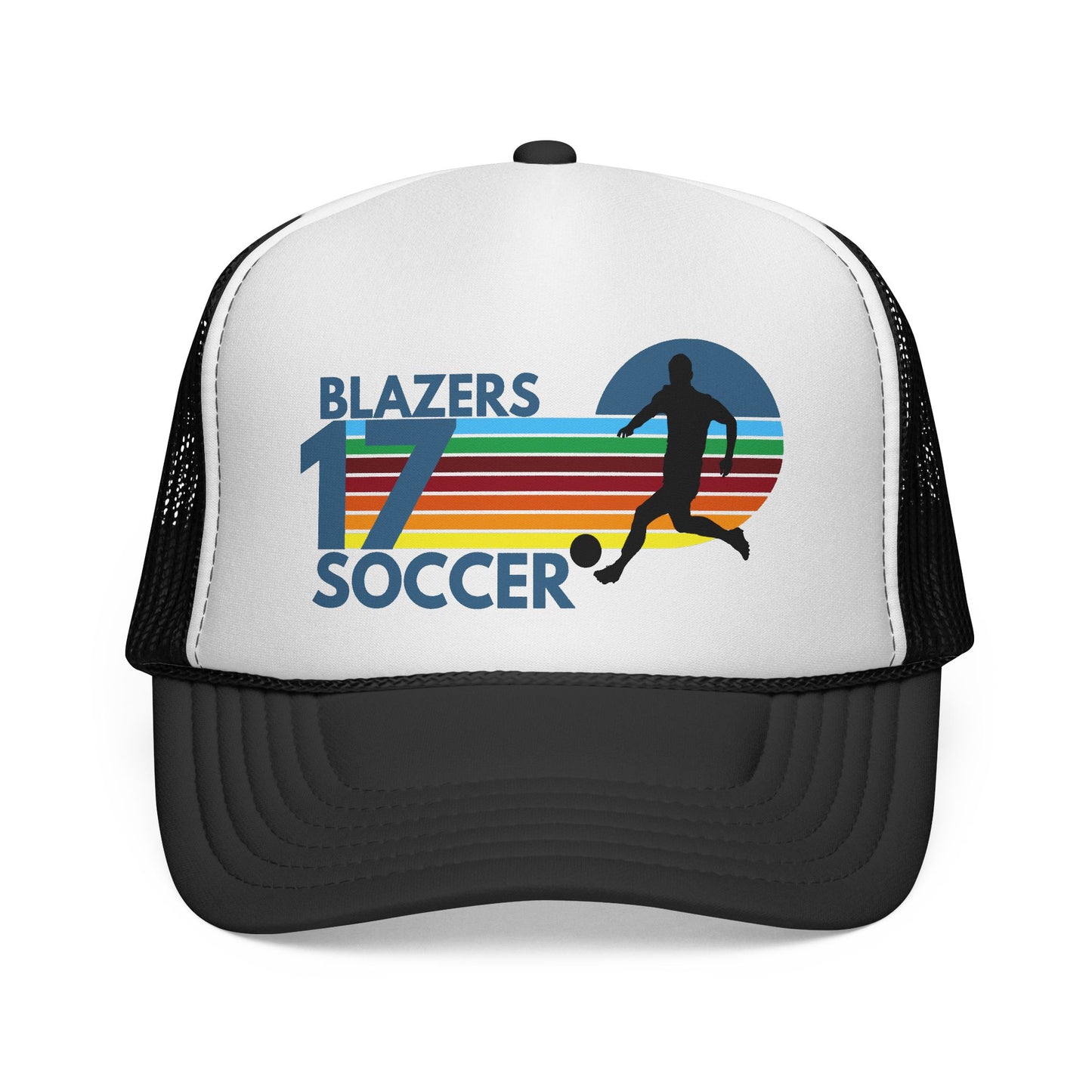 Custom Retro Soccer Mom Trucker Hat – Personalized Team Number Cap