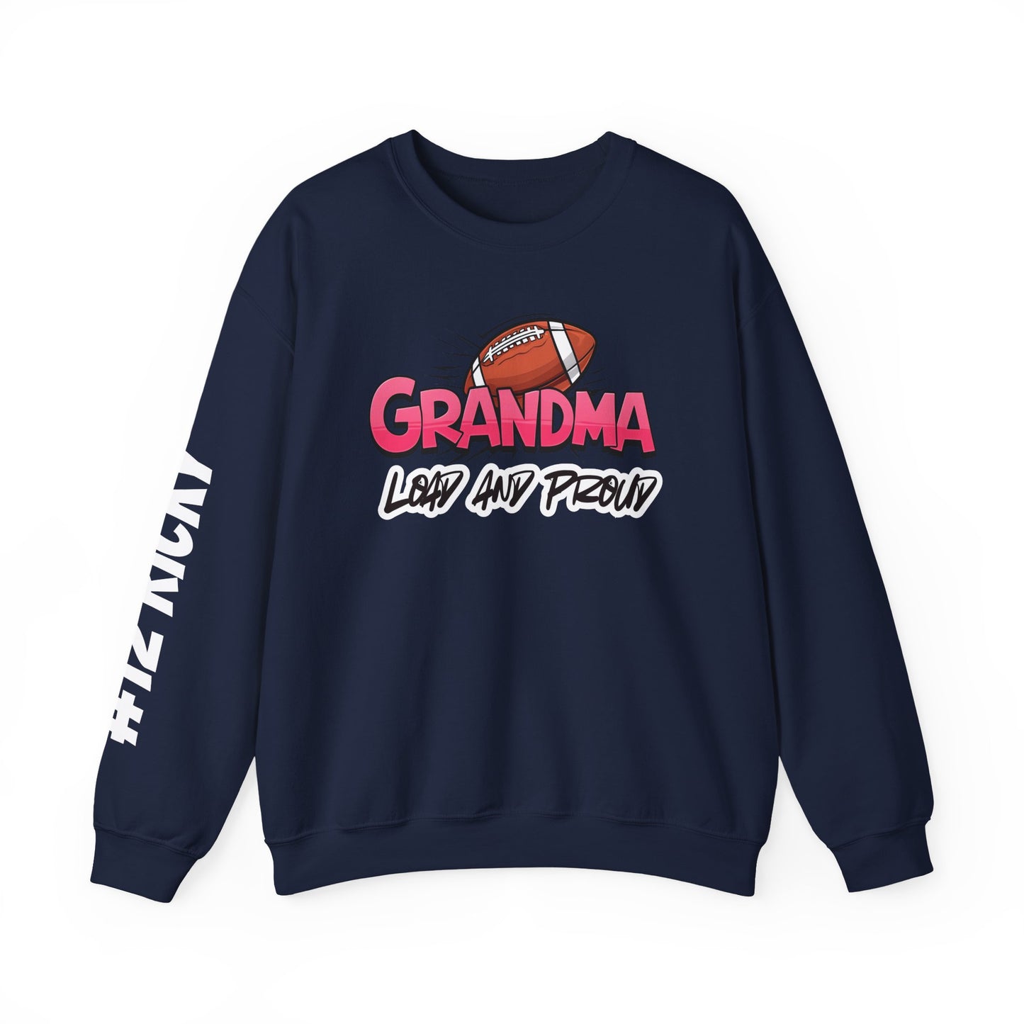 Football Grandma Sweatshirt with Name and Number