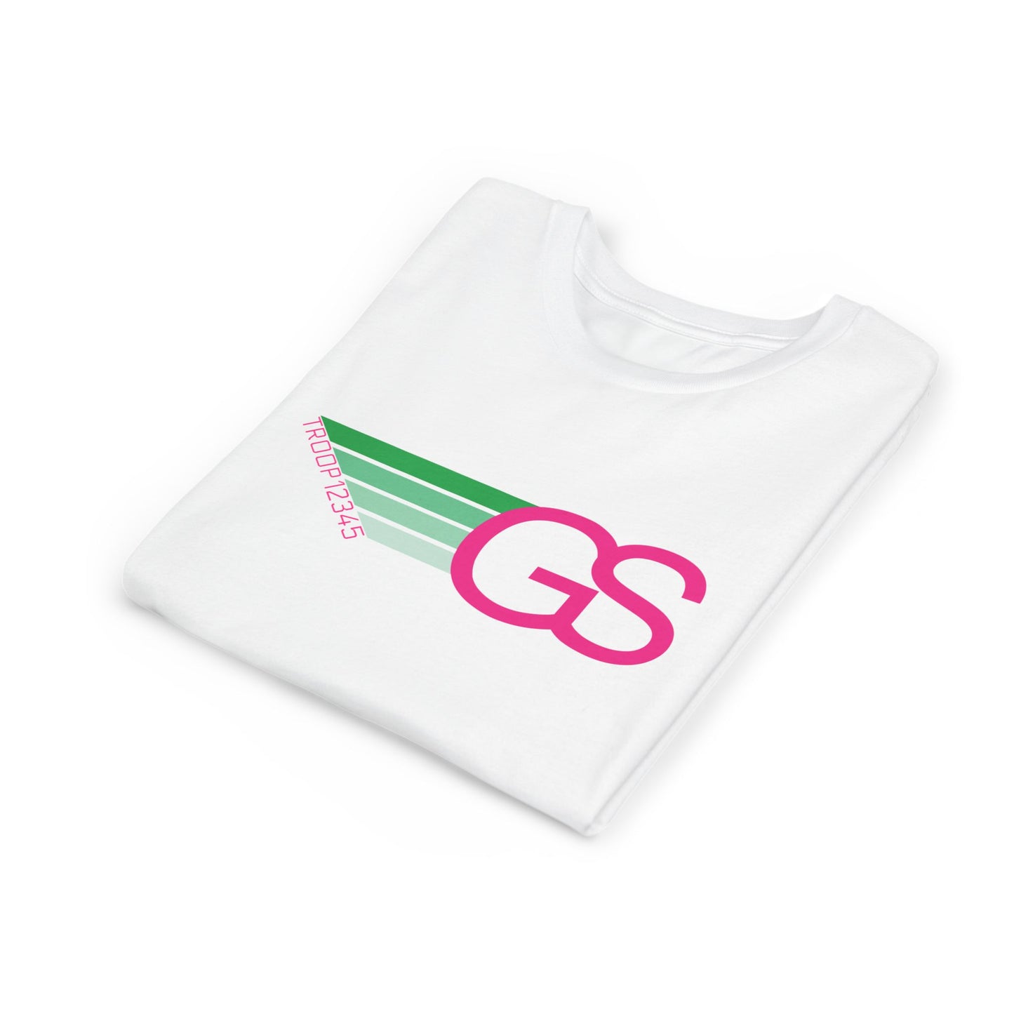 Retro Girl Scout Troop Shirt | Personalized Troop Number T-Shirt | Camp Shirt for Girls