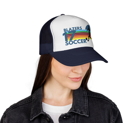 Custom Retro Soccer Mom Trucker Hat – Personalized Team Number Cap