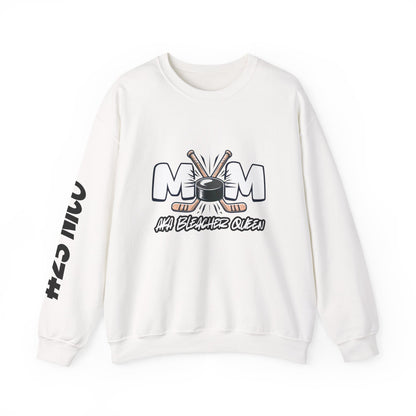 Personalized Hockey Mom Sweatshirt – Graffiti Name & Number Sleeve