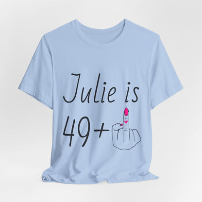 Personalized 49 + Middle Finger Shirt – Funny 50th Birthday Tee
