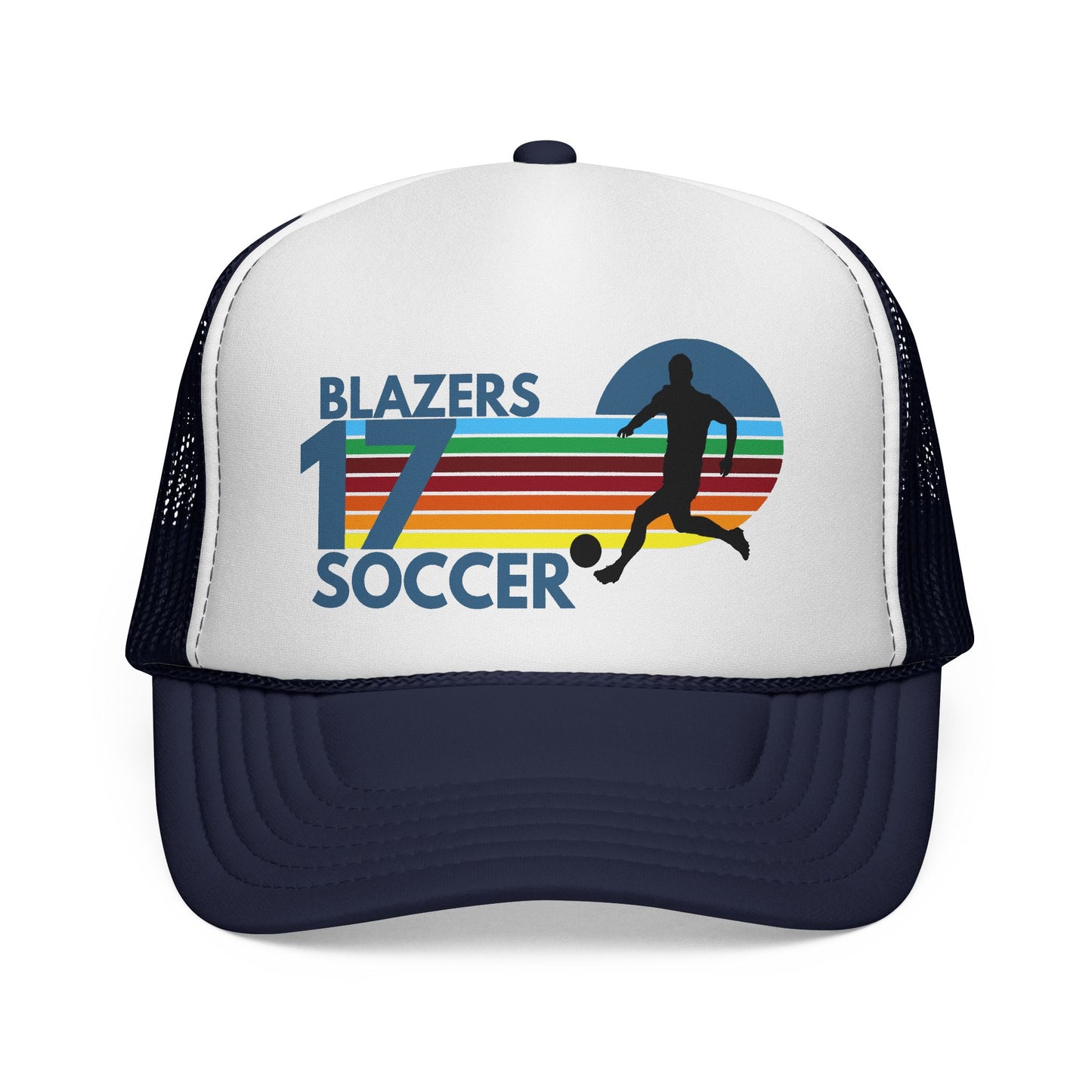 Custom Retro Soccer Mom Trucker Hat – Personalized Team Number Cap