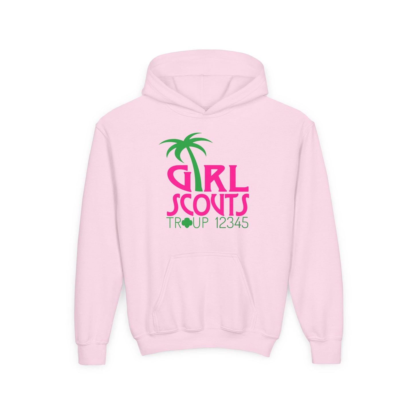 Personalized Girl Scout Hoodie | Custom Troop Number Sweatshirt for Girls