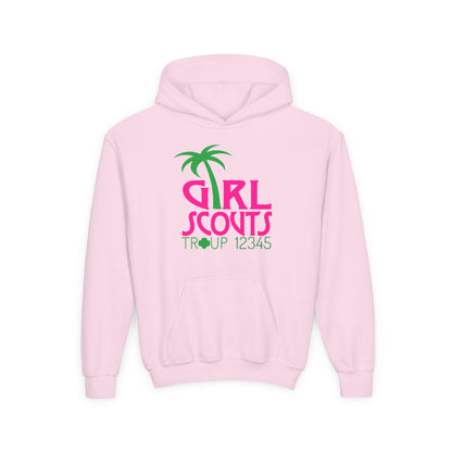 Personalized Girl Scout Hoodie | Custom Troop Number Sweatshirt for Girls
