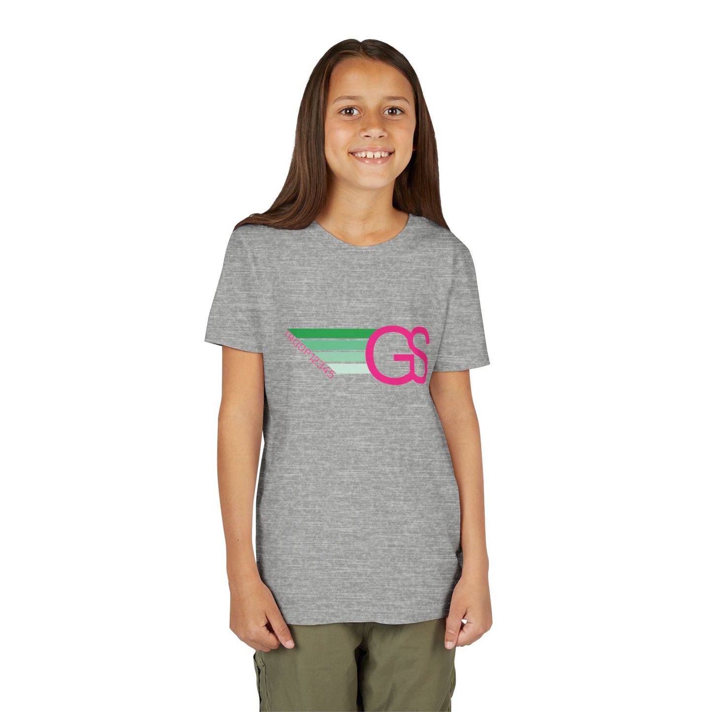 Personalized Girl Scout Troop Shirt | Retro Troop Number T-Shirt for Kids | Scout Camp Tee