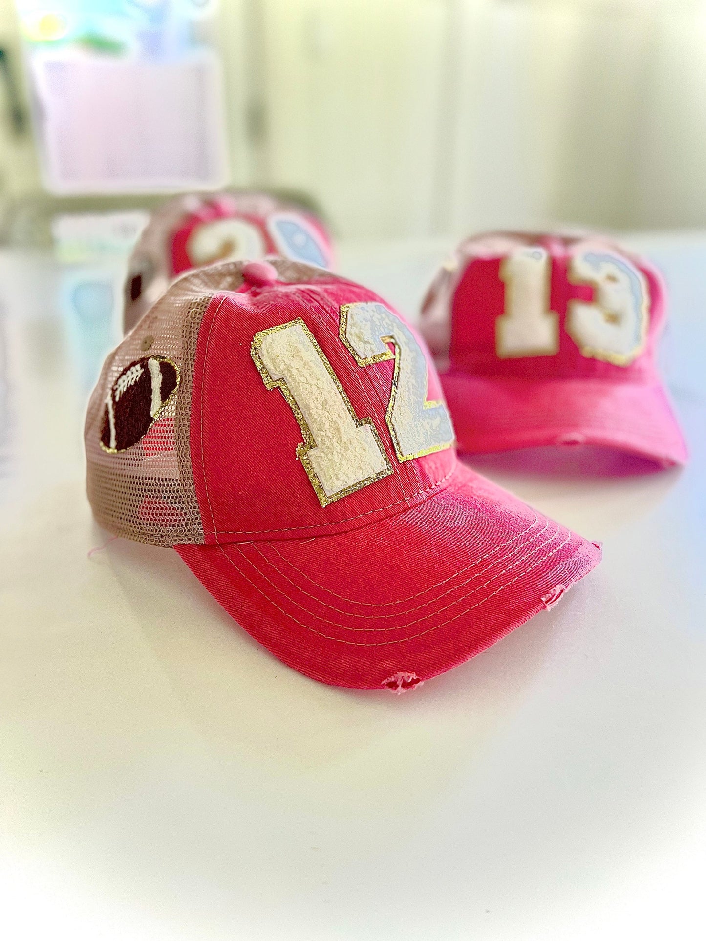 Custom Soccer Mom Trucker Hat with Number Patch