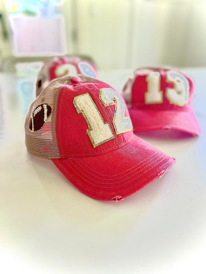 Custom Soccer Mom Trucker Hat with Number Patch