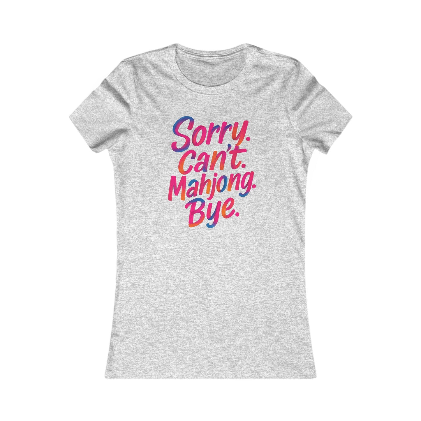 Sorry Can’t Mahjong Shirt – Women’s Funny Mahjong Tee