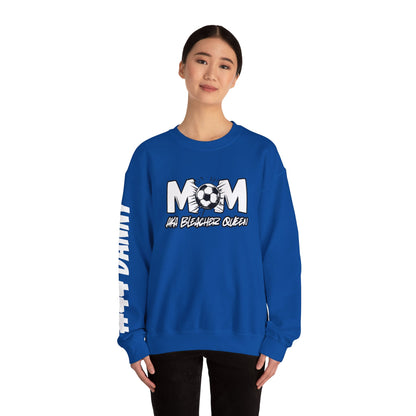 Personalized Soccer Mom Sweatshirt with Name & Number Sleeve