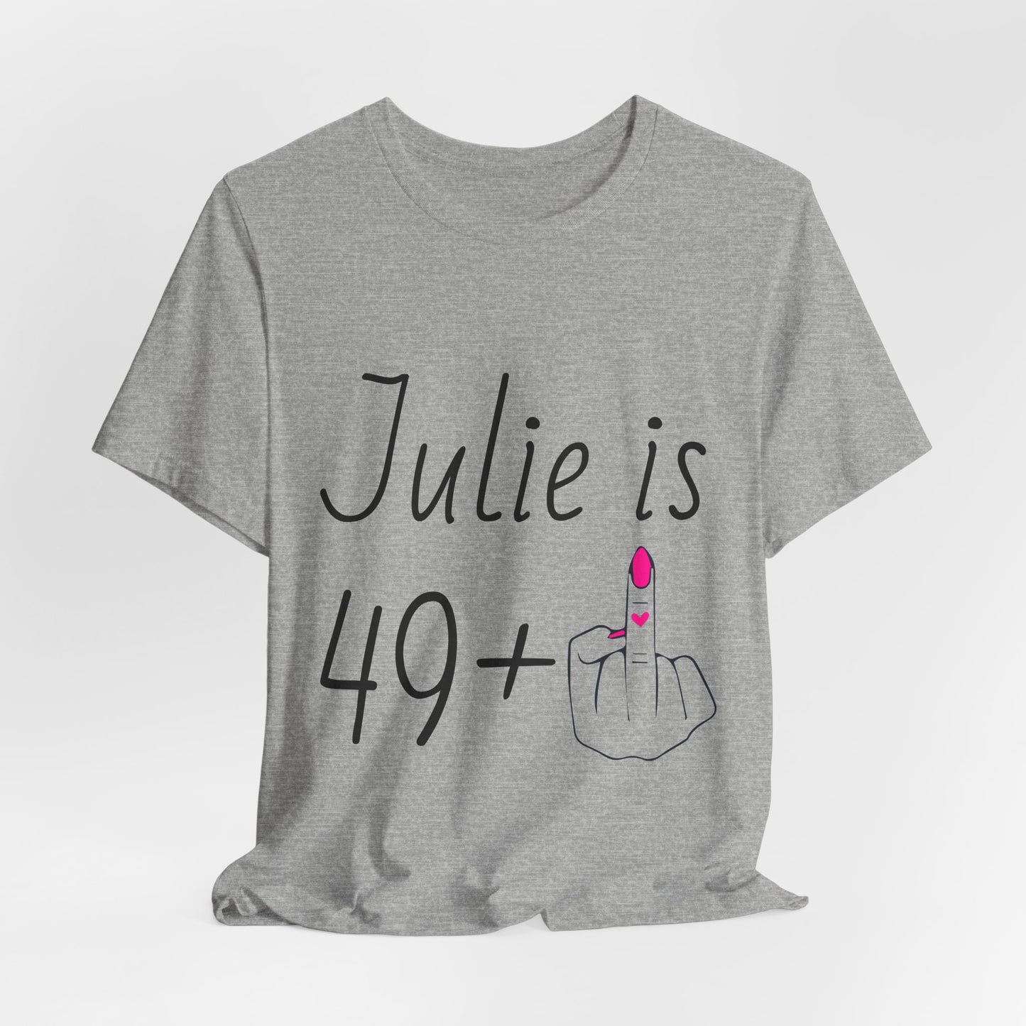Personalized 49 + Middle Finger Shirt – Funny 50th Birthday Tee