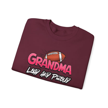 Football Grandma Sweatshirt with Name and Number