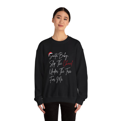 Santa Baby Chanel Sweatshirt | Funny Christmas Crewneck | Cute Holiday Gift for Her