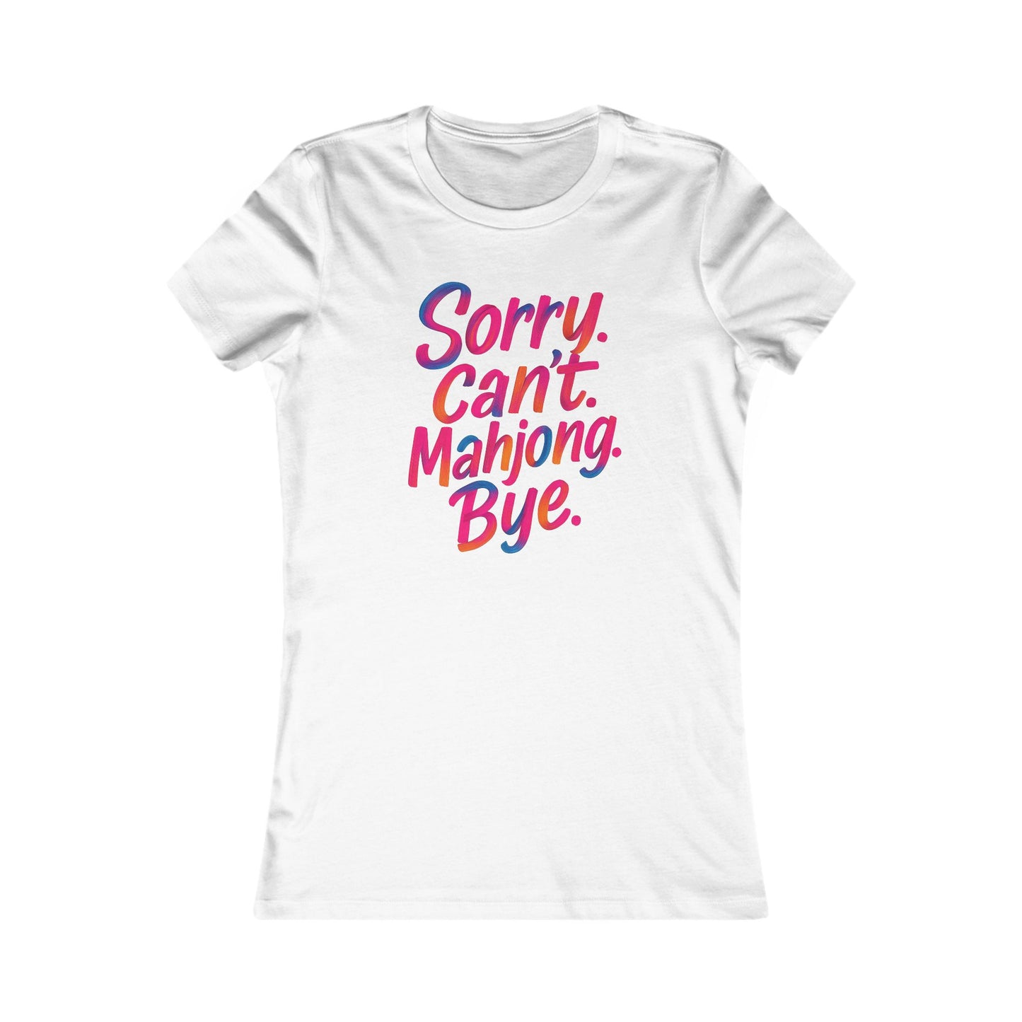 Sorry Can’t Mahjong Shirt – Women’s Funny Mahjong Tee