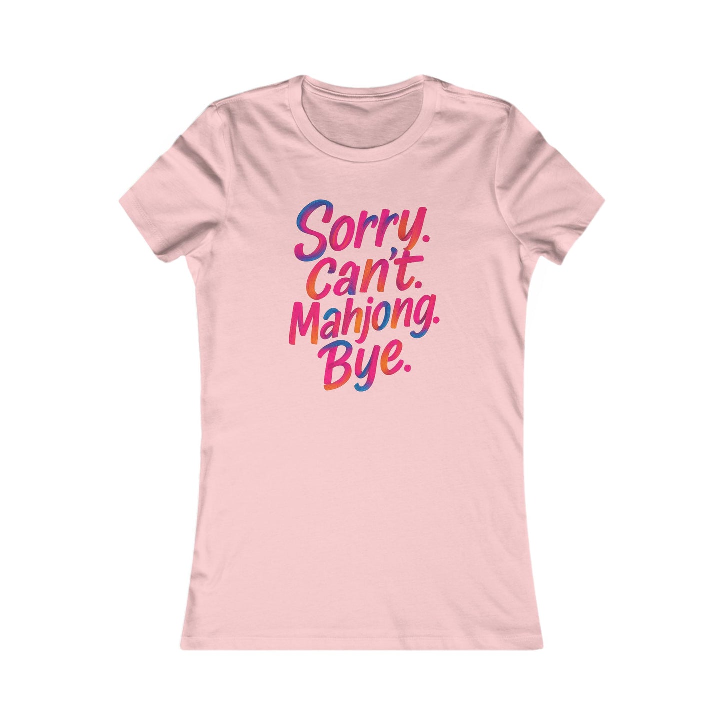 Sorry Can’t Mahjong Shirt – Women’s Funny Mahjong Tee