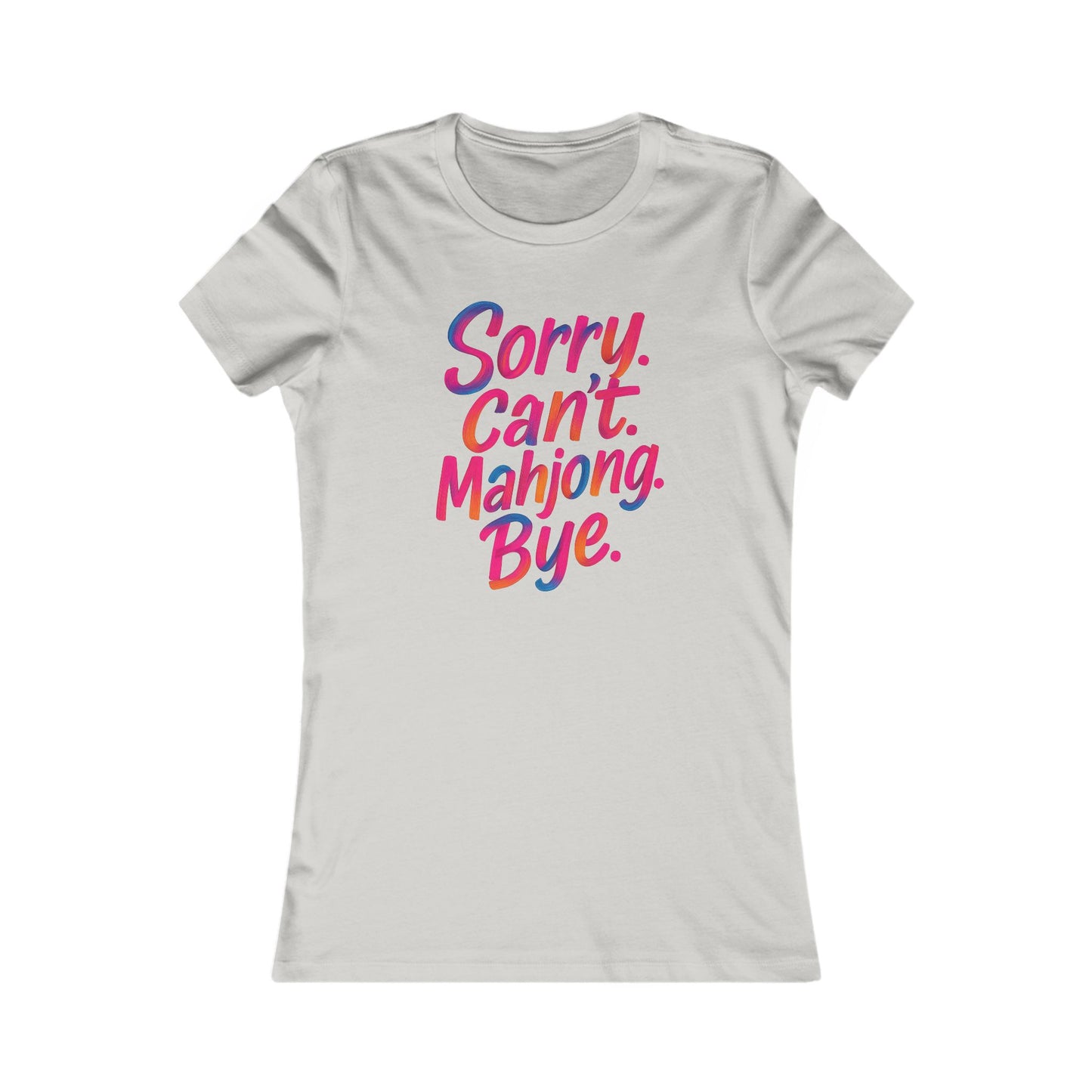 Sorry Can’t Mahjong Shirt – Women’s Funny Mahjong Tee