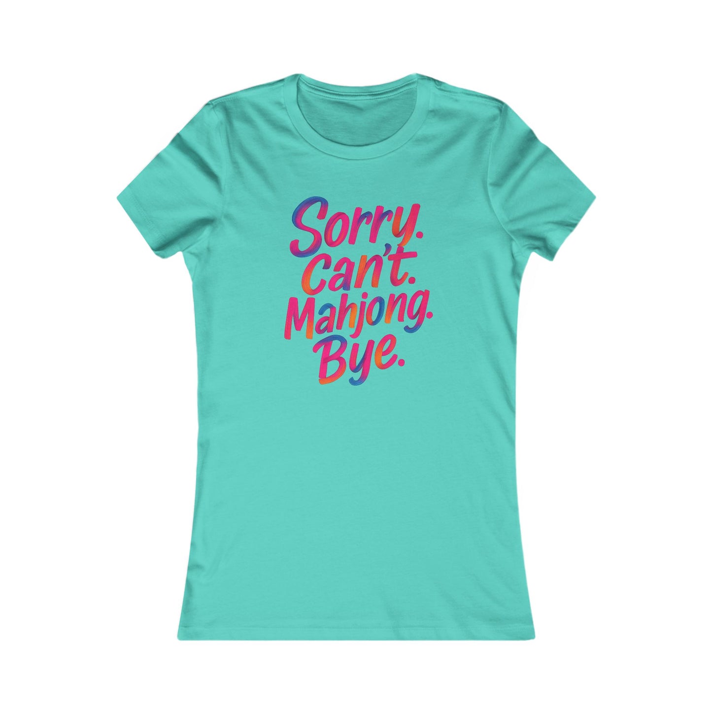 Sorry Can’t Mahjong Shirt – Women’s Funny Mahjong Tee