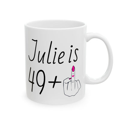 Personalized 49 + 1 Mug – Funny 50th Birthday Gift