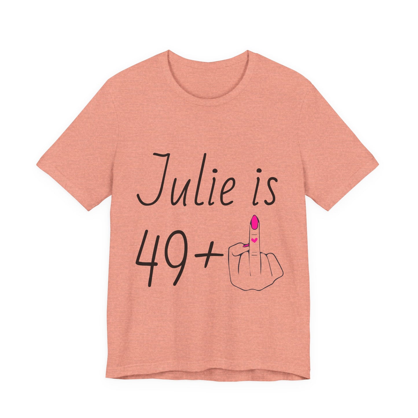 Personalized 49 + Middle Finger Shirt – Funny 50th Birthday Tee
