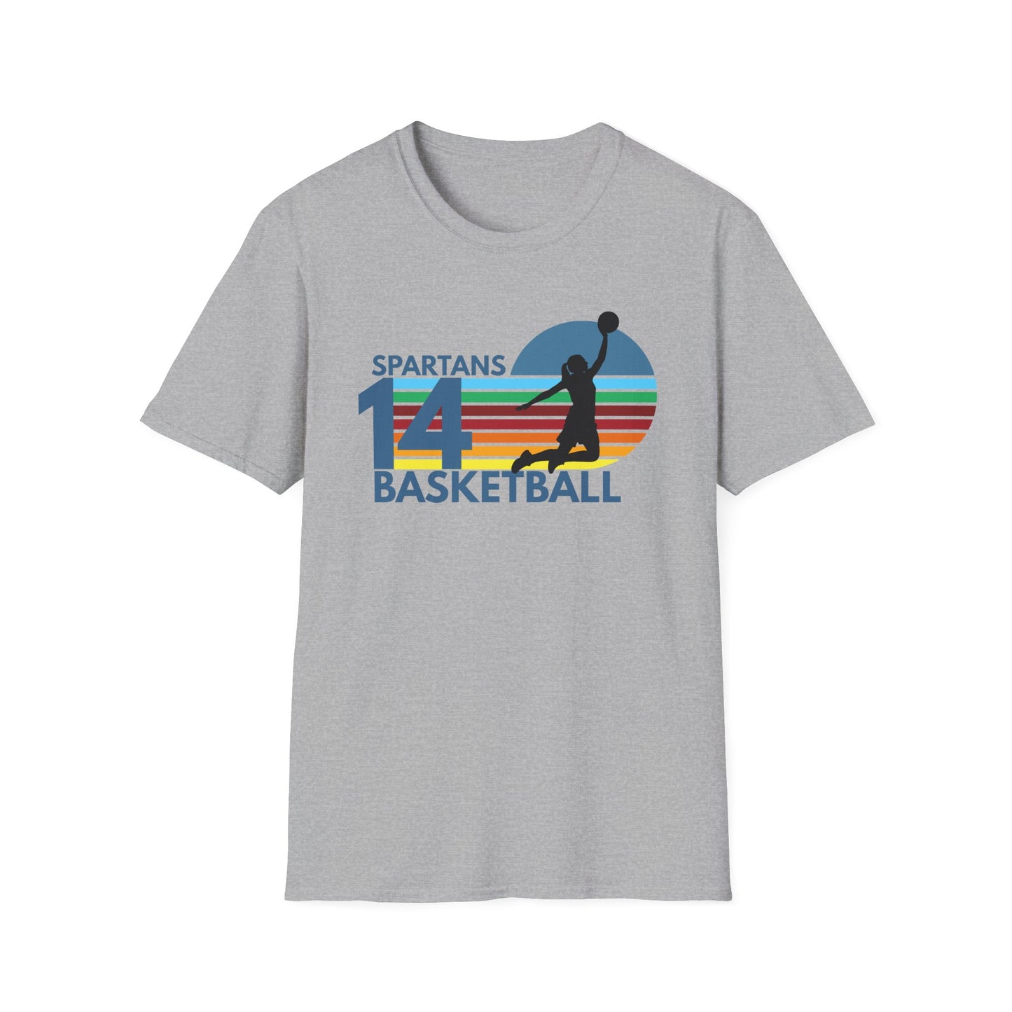 Personalized Vintage Basketball T-Shirt with Team Name & Number