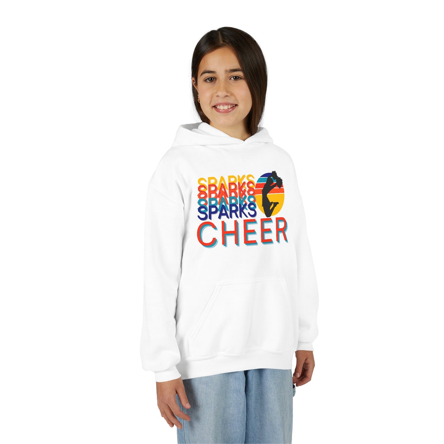 Personalized Youth Cheer Hoodie – Custom Cheer Name Sweatshirt