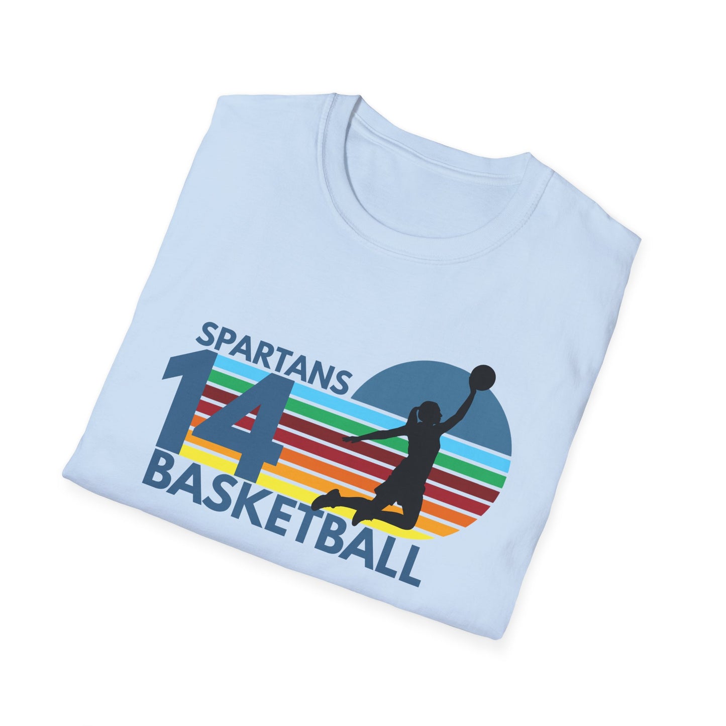 Personalized Vintage Basketball T-Shirt with Team Name & Number