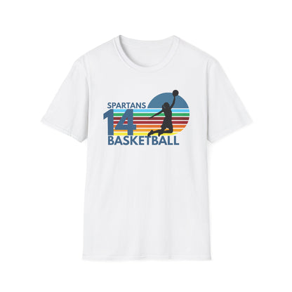 Personalized Vintage Basketball T-Shirt with Team Name & Number