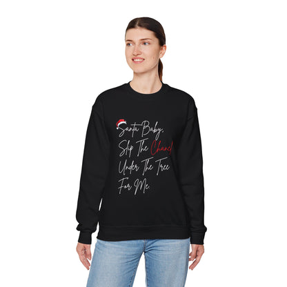 Santa Baby Chanel Sweatshirt | Funny Christmas Crewneck | Cute Holiday Gift for Her