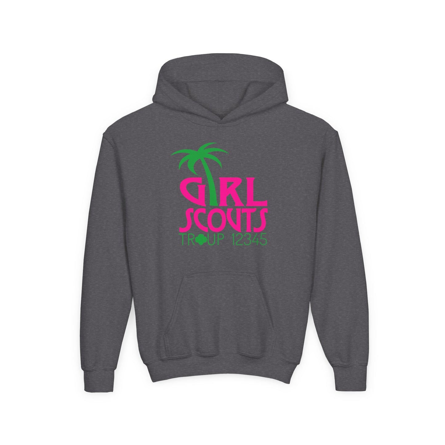 Personalized Girl Scout Hoodie | Custom Troop Number Sweatshirt for Girls