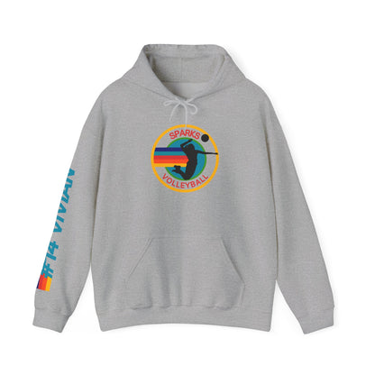 Personalized Volleyball Hoodie – Custom Team Name, Player Name & Number