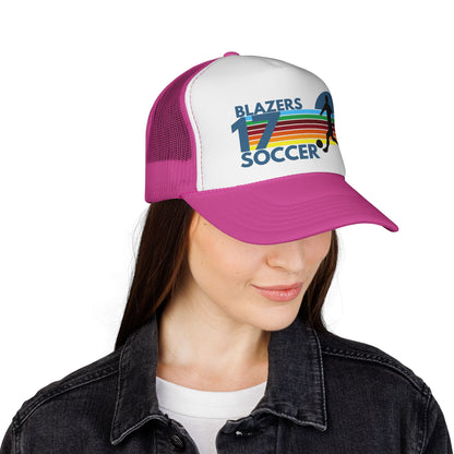 Custom Retro Soccer Mom Trucker Hat – Personalized Team Number Cap