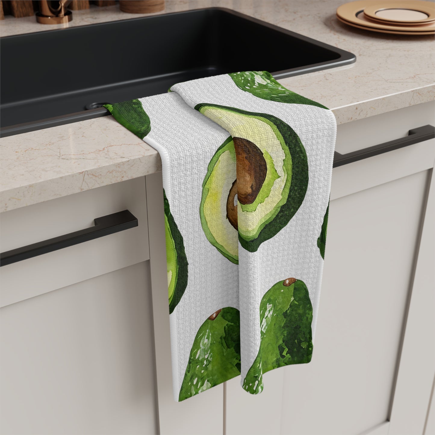 Avocado Kitchen Towel – Cute Microfiber Tea Towel for Kitchen Decor