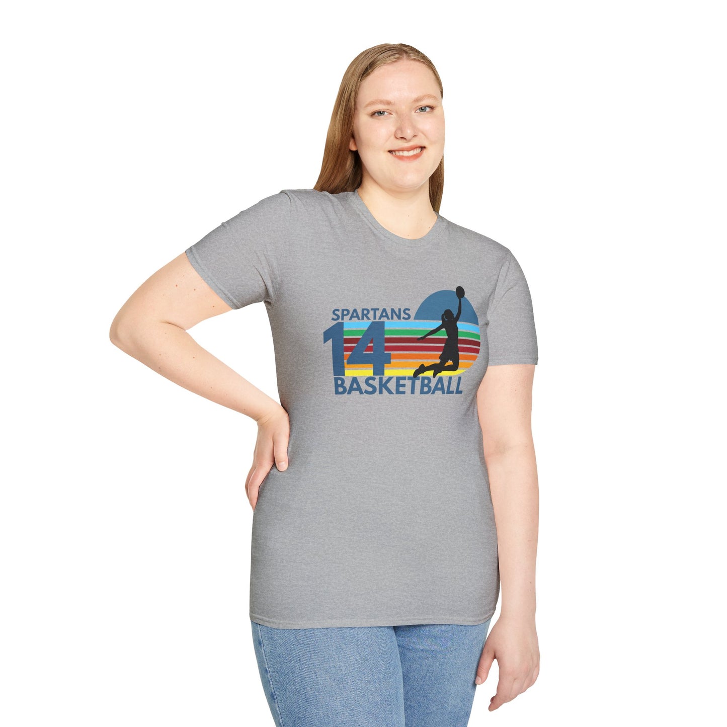 Personalized Vintage Basketball T-Shirt with Team Name & Number
